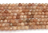 CMS2280 15 inches 6mm faceted round moonstone gemstone beads