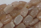 CMS26 15.5 inches 8*12mm rectangle moonstone gemstone beads wholesale