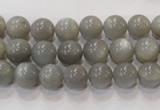 CMS304 15.5 inches 9mm round natural grey moonstone beads wholesale