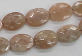 CMS35 15.5 inches 12*16mm faceted oval moonstone gemstone beads