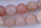 CMS353 15.5 inches 16mm faceted round natural pink moonstone beads