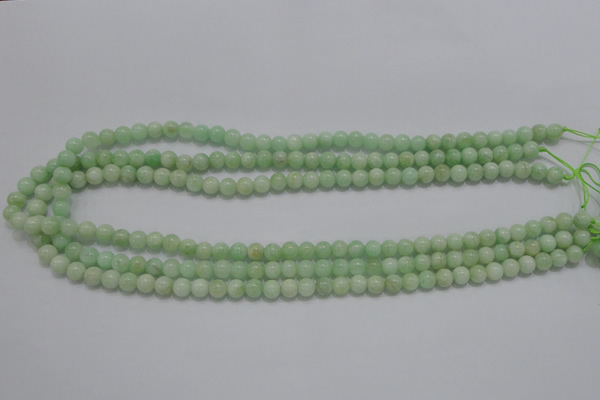 CMS402 15.5 inches 6mm round green moonstone beads wholesale