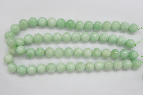 CMS406 15.5 inches 14mm round green moonstone beads wholesale