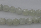 CMS452 15.5 inches 6mm faceted round white moonstone gemstone beads