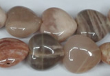 CMS528 15.5 inches 20*20mm heart moonstone beads wholesale