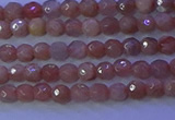 CMS569 15.5 inches 4mm faceted round moonstone gemstone beads