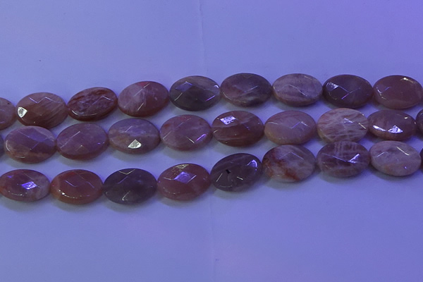 CMS587 15.5 inches 15*20mm faceted oval moonstone gemstone beads