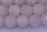 CMS663 15.5 inches 10mm faceted round white moonstone beads