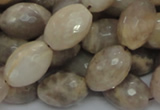 CMS71 15.5 inches 14*18mm faceted rice moonstone gemstone beads