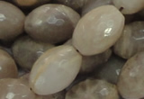 CMS72 15.5 inches 16*20mm faceted rice moonstone gemstone beads