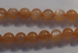 CMS732 15.5 inches 8mm round A grade natural peach moonstone beads