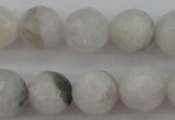 CMS802 15.5 inches 8mm faceted round white moonstone beads