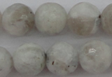 CMS803 15.5 inches 10mm faceted round white moonstone beads