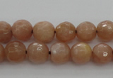 CMS941 15.5 inches 6mm faceted round A grade moonstone gemstone beads