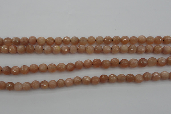 CMS941 15.5 inches 6mm faceted round A grade moonstone gemstone beads