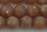 CMS943 15.5 inches 10mm faceted round A grade moonstone gemstone beads