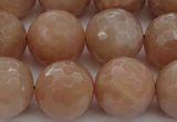 CMS945 15.5 inches 14mm faceted round A grade moonstone gemstone beads