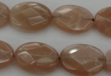 CMS967 15.5 inches 12*16mm faceted oval A grade moonstone beads