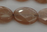 CMS968 15.5 inches 13*18mm faceted oval A grade moonstone beads