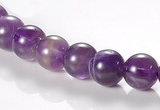 CNA02 8mm round AB grade natural amethyst quartz beads Wholesale