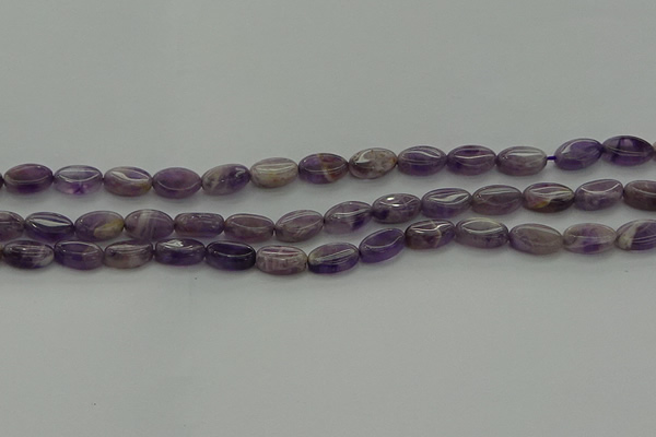 CNA1035 15.5 inches 6*10mm oval dogtooth amethyst beads wholesale