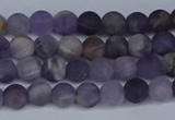 CNA1060 15.5 inches 4mm round matte dogtooth amethyst beads