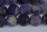 CNA1063 15.5 inches 10mm round matte dogtooth amethyst beads