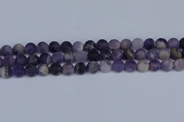 CNA1063 15.5 inches 10mm round matte dogtooth amethyst beads