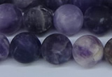 CNA1064 15.5 inches 12mm round matte dogtooth amethyst beads