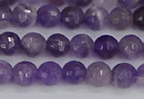 CNA1071 15.5 inches 6mm faceted round dogtooth amethyst beads