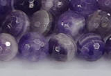 CNA1073 15.5 inches 10mm faceted round dogtooth amethyst beads