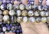 CNA1093 15.5 inches 18mm faceted round dogtooth amethyst beads