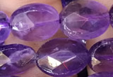 CNA1106 15.5 inches 10*12mm faceted oval amethyst gemstone beads