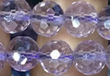 CNA1112 15.5 inches 8mm faceted round natural amethyst beads