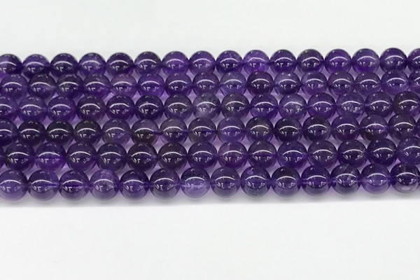 CNA1151 15.5 inches 6mm round natural amethyst gemstone beads