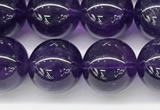 CNA1153 15.5 inches 10mm round natural amethyst gemstone beads