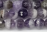 CNA1161 15.5 inches 6mm faceted round natural dogtooth amethyst beads