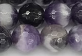 CNA1164 15.5 inches 12mm faceted round natural dogtooth amethyst beads