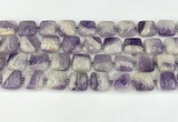 CNA1183 15.5 inches 14*14mm square amethyst beads wholesale