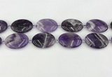 CNA1194 15.5 inches 25*35mm oval amethyst beads wholesale