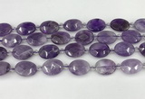 CNA1201 15.5 inches 15*20mm faceted oval amethyst beads