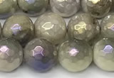 CNA1236 15 inches 8mm faceted round AB-color lavender amethyst beads