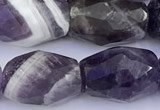 CNA1240 15 inches 10*14mm faceted nuggets dogtooth amethyst beads