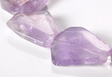 CNA16 15*27mm freeform A- grade natural amethyst beads Wholesale