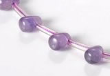 CNA23 6*9mm teardrop A+ grade natural amethyst beads Wholesale