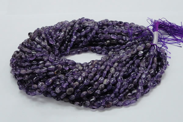 CNA30 15.5 inches 7*9mm oval grade A natural amethyst beads