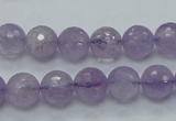 CNA311 15.5 inches 10mm faceted round natural lavender amethyst beads