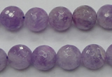 CNA312 15.5 inches 12mm faceted round natural lavender amethyst beads