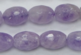 CNA316 15.5 inches 13*18mm faceted rice natural lavender amethyst beads