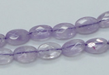 CNA328 15.5 inches 8*12mm faceted oval natural lavender amethyst beads